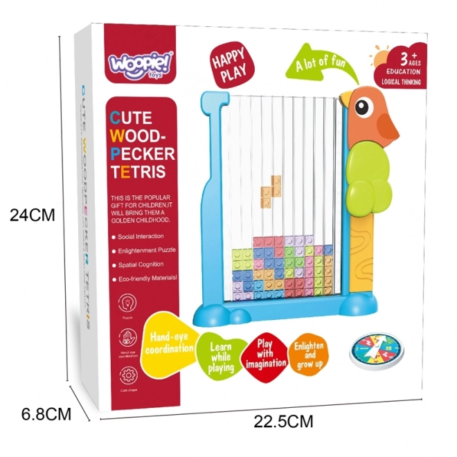 WOOPIE Jeu éducatif Tetris Blocs colorés
