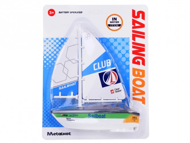 Voilier coloré avec batteries ZA5234 – Vert
