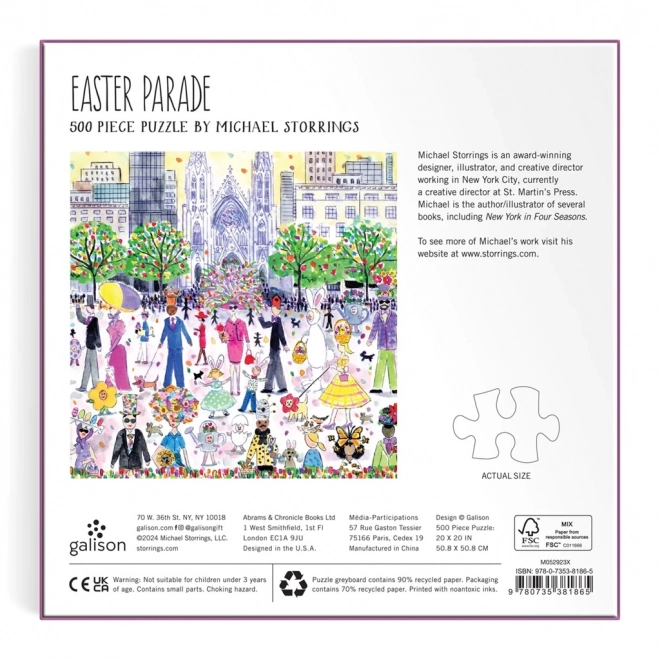 Puzzle Michael Storrings défilé de Pâques 500 pièces