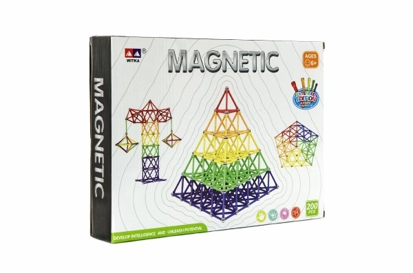Jeu de construction magnétique Witka 200 pcs