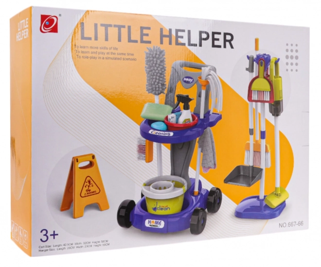 Kit de nettoyage à roulettes XXL 3-en-1 + accessoires