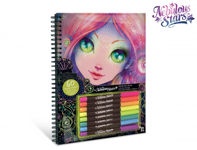 Nebulous Star livre de coloriage avec pages noires 26,3x21,3 cm