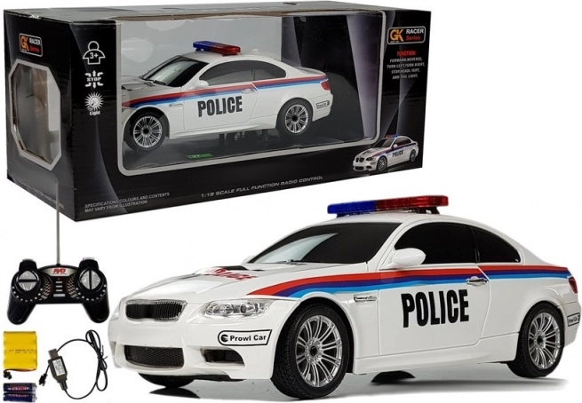 Voiture de police radiocommandée 1:18 R/C