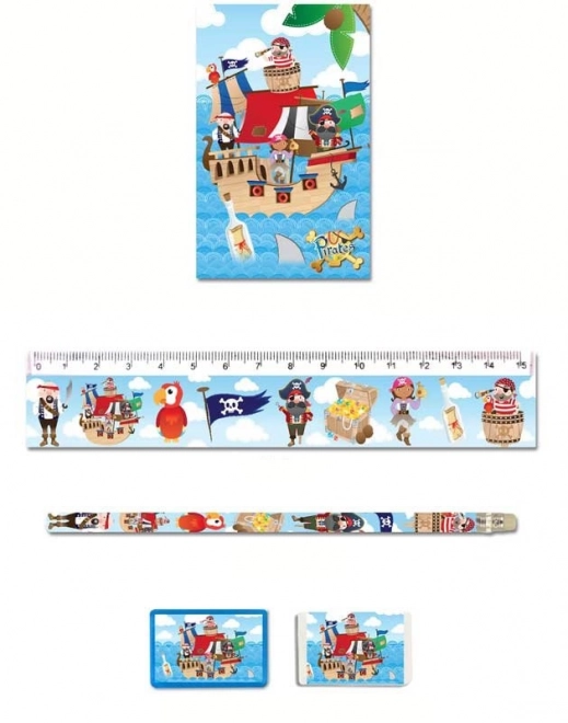 Ensemble de papeterie Pirates