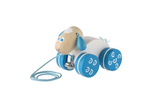 Mouton en bois à tirer