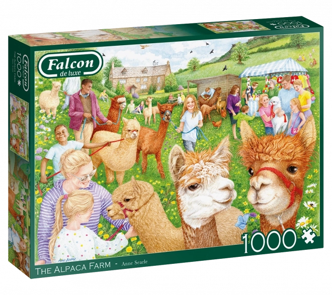 Puzzle Ferme avec des alpagas - 1000 pièces