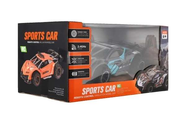 Voiture RC sportive 2,4GHz gris-turquoise 20cm – Gris-turquoise