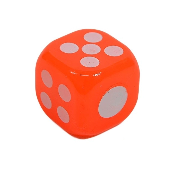 Dé en silicone lumineux 3 cm - 1 pièce