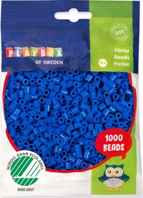 PLAYBOX Perles à repasser - bleu foncé 1000 pièces