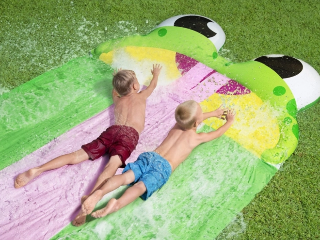 Toboggan aquatique triple Bestway H2O GO! 488 cm grenouille