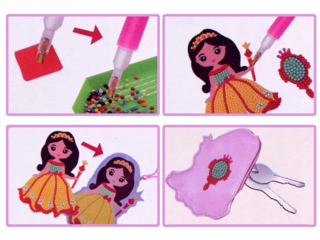 Ensemble créatif avec collage de diamants Princesse