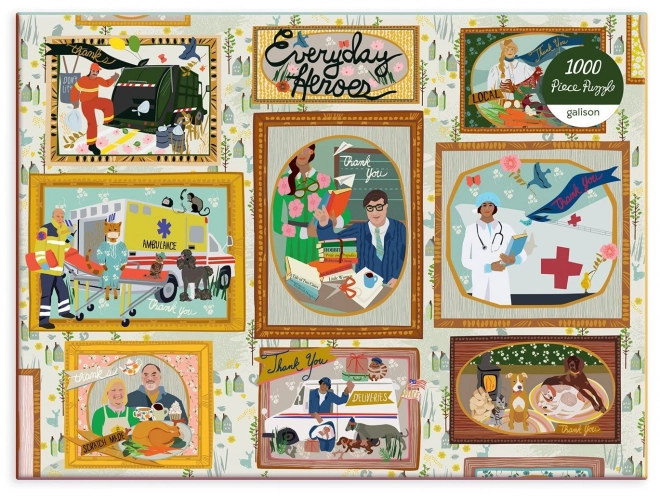 Puzzle GALISON Héros quotidiens 1000 pièces