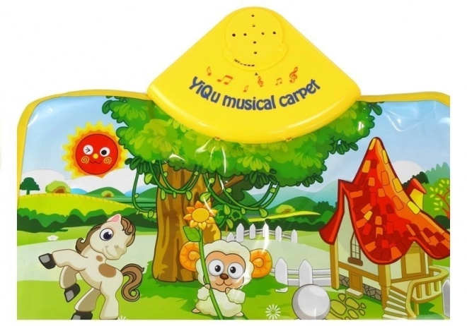 Tapis éducatif et musical avec sons d'animaux de la ferme