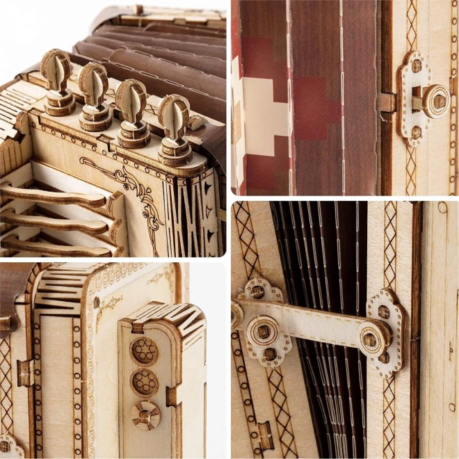 Accordéon - Maquette en bois 3D