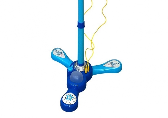 Ensemble de microphones Karaoké pour enfants Trépied Bleu à piles