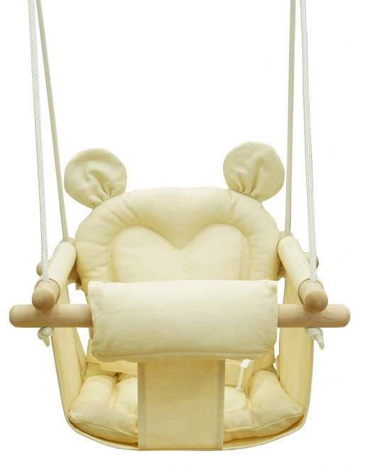 Balançoire pour enfants Ourson beige