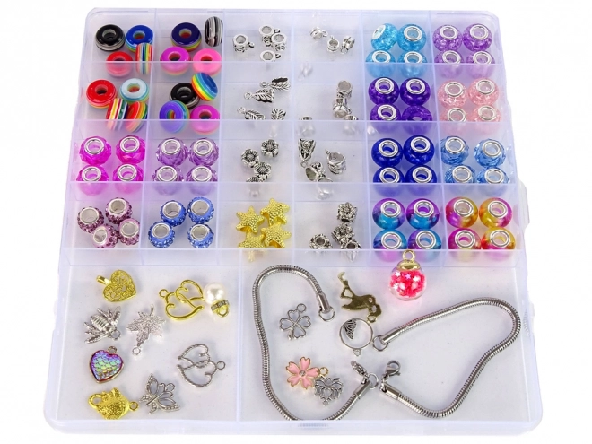 Ensemble de perles colorées pour la fabrication de bijoux