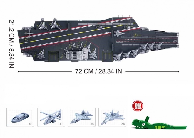 Modèle Sluban Porte-avions Fujian