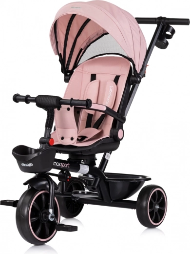 Chipolino tricycle avec auvent Max Sport 2-en-1 rose