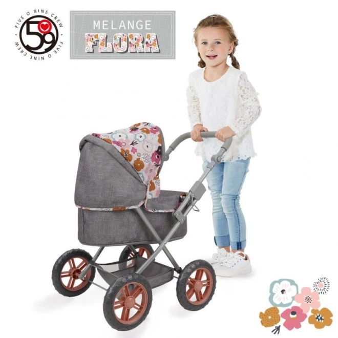 Poussette pour poupées avec sac