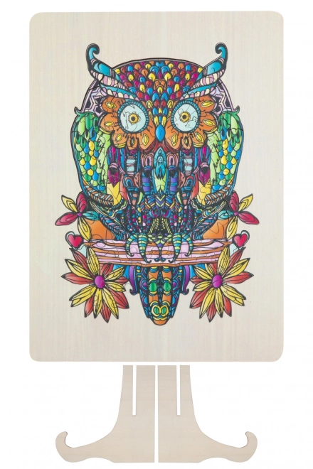 Puzzle silhouette hibou