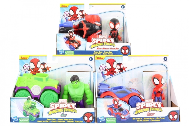 Véhicule et figurines Spider-Man pour aventures