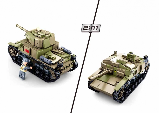 Sluban Armée M38-B0711 Char moyen italien 2v1