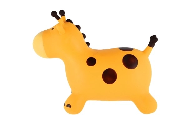 Girafe sautante - en caoutchouc, rose pastel