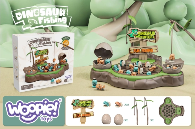 Jeu de pêche aux dinosaures Woopie
