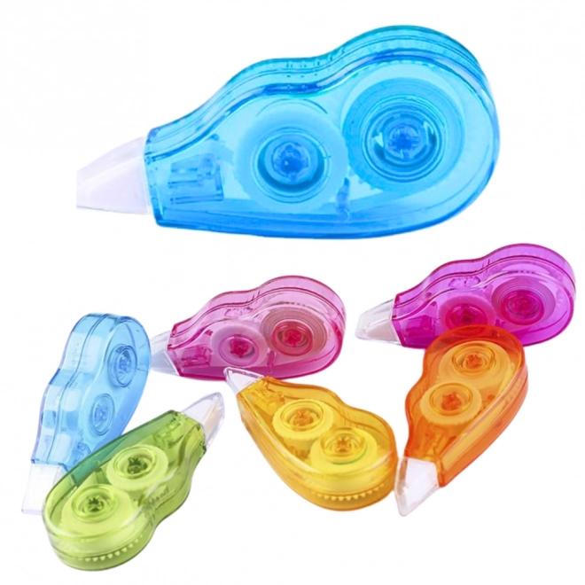 Ensemble de rubans correcteurs colorés avec étui à fermeture éclair 6 pcs