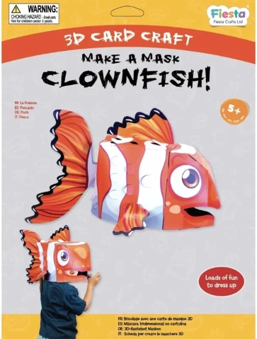 Fiesta Crafts Ensemble créatif 3D masque Clown Œillé
