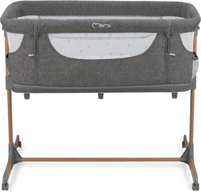 Lit bébé MoMi SMART BED 4en1 gris