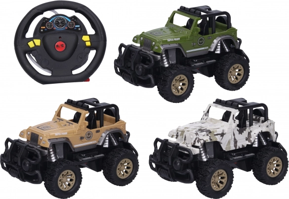 Voiture RC tout-terrain télécommandée avec effets lumineux 19 cm