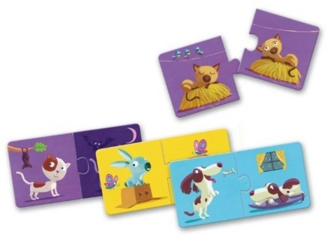 DJECO Puzzle Contraires 12x2 pièces