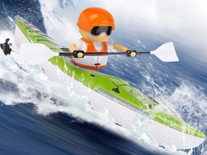 Kayak éclairé avec rameur à télécommande