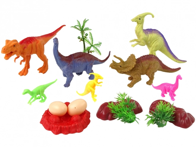 Ensemble de figurines de dinosaures avec accessoires, 15 pcs
