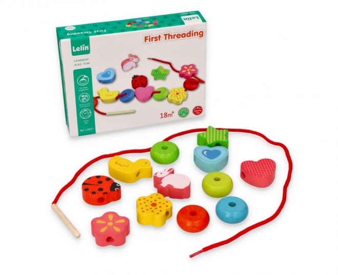 Perles à enfiler pour petits enfants