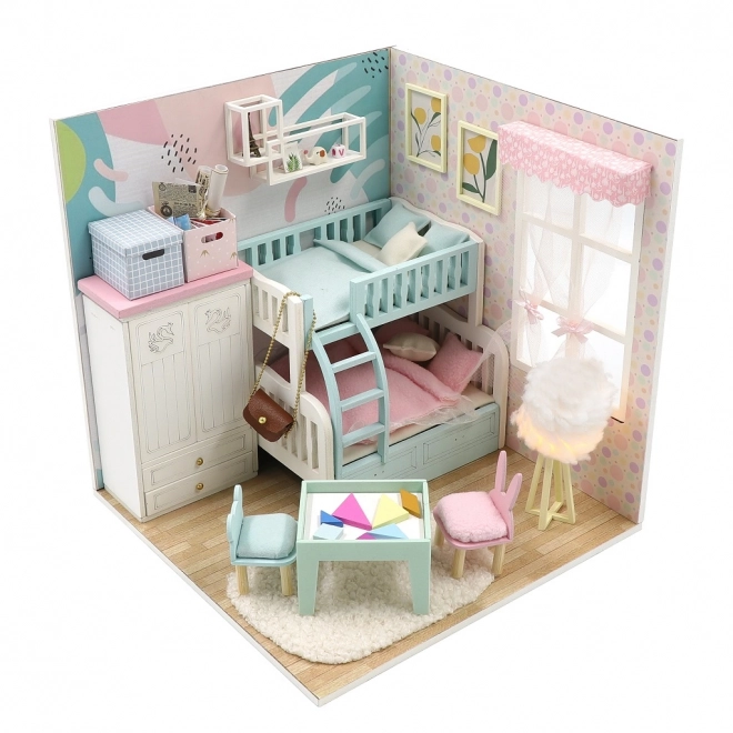 Nevětší miniature maison chambre d'enfant cosy
