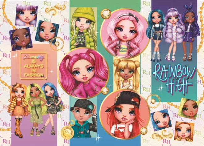 Puzzle 200 pièces Amitié Rainbow High
