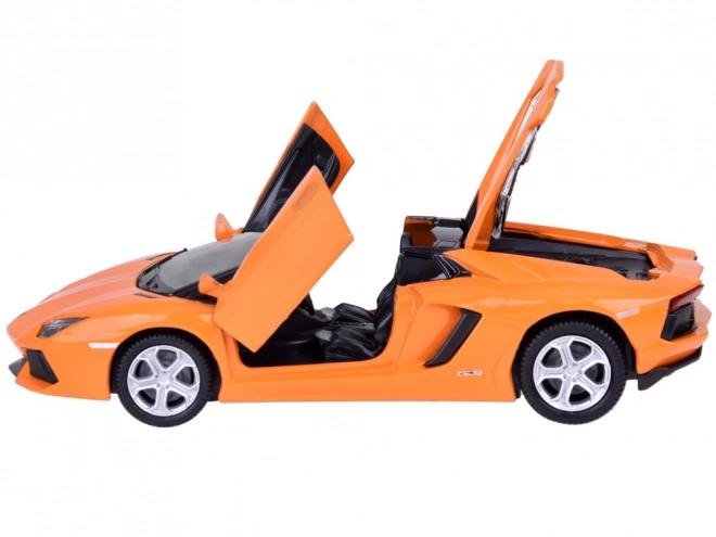 Modèle de voiture en métal Lamborghini Aventador Roadster 1:32 interactif