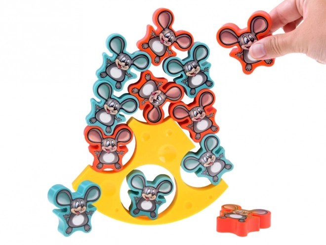 Jeu familial souris tombantes Fromage en équilibre