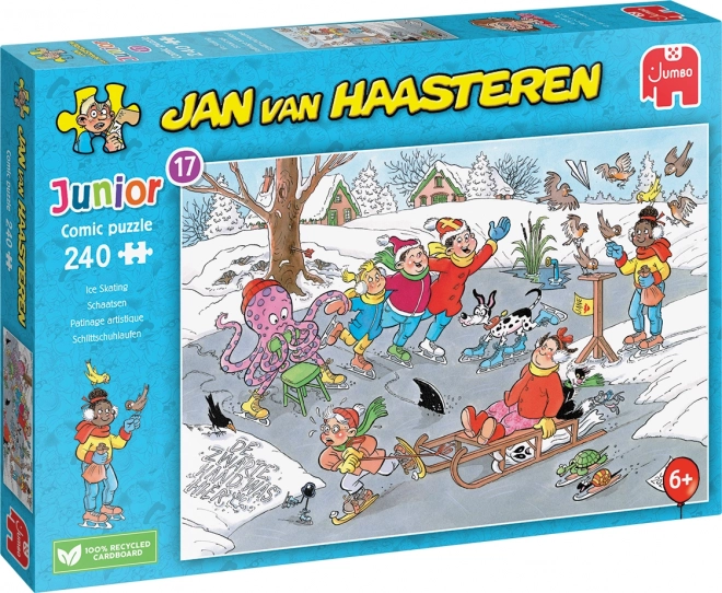 Puzzle Jumbo Jan van Haasteren Junior : Patinage 240 pièces