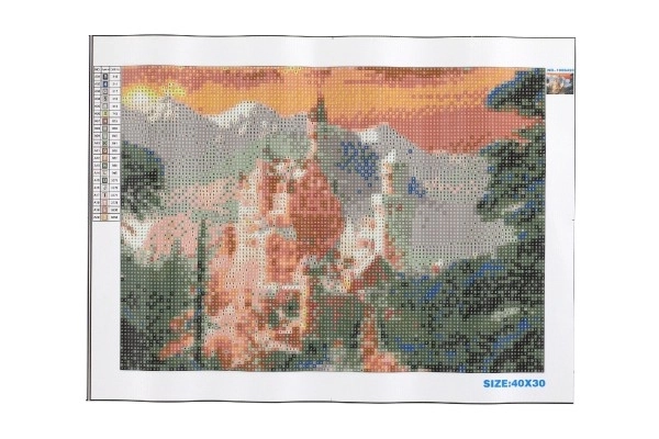 Kit de peinture au diamant - Neuschwanstein en hiver