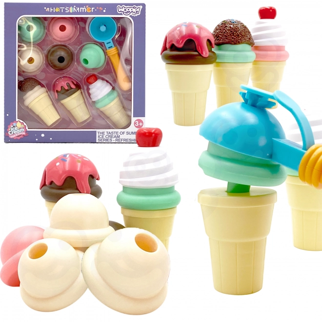 Ensemble de jeux de crème glacée Ice Cream Play Set 15 pcs
