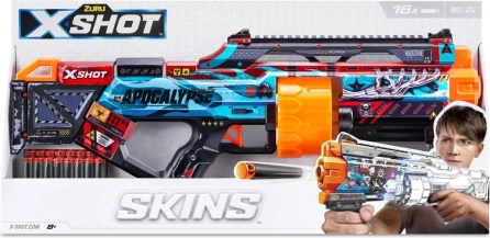 X-Shot Skins Last Stand blaster en mousse (16 fléchettes)