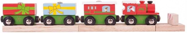 Bigjigs Rail train de Noël avec rails