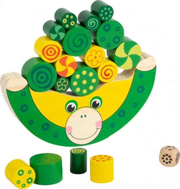 Petit Pied Jeu en bois de motricité équilibre Grenouille