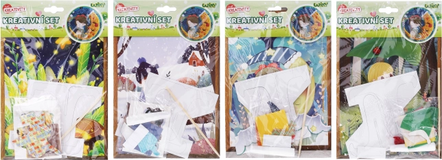 Set créatif avec support – assortiment de motifs 17,5 × 26 cm