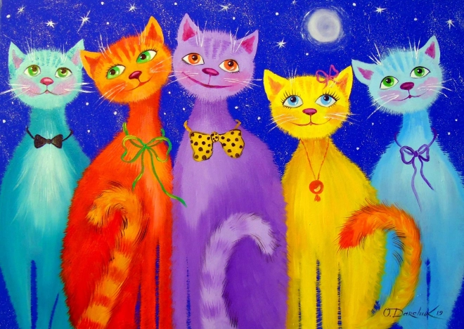 Puzzle ENJOY chats souriants 1000 pièces