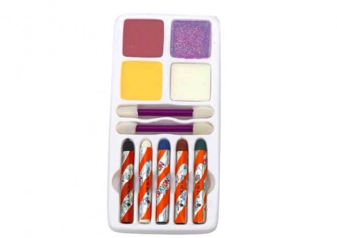Ensemble de Peinture Faciale Crayons Paillettes Pinceaux